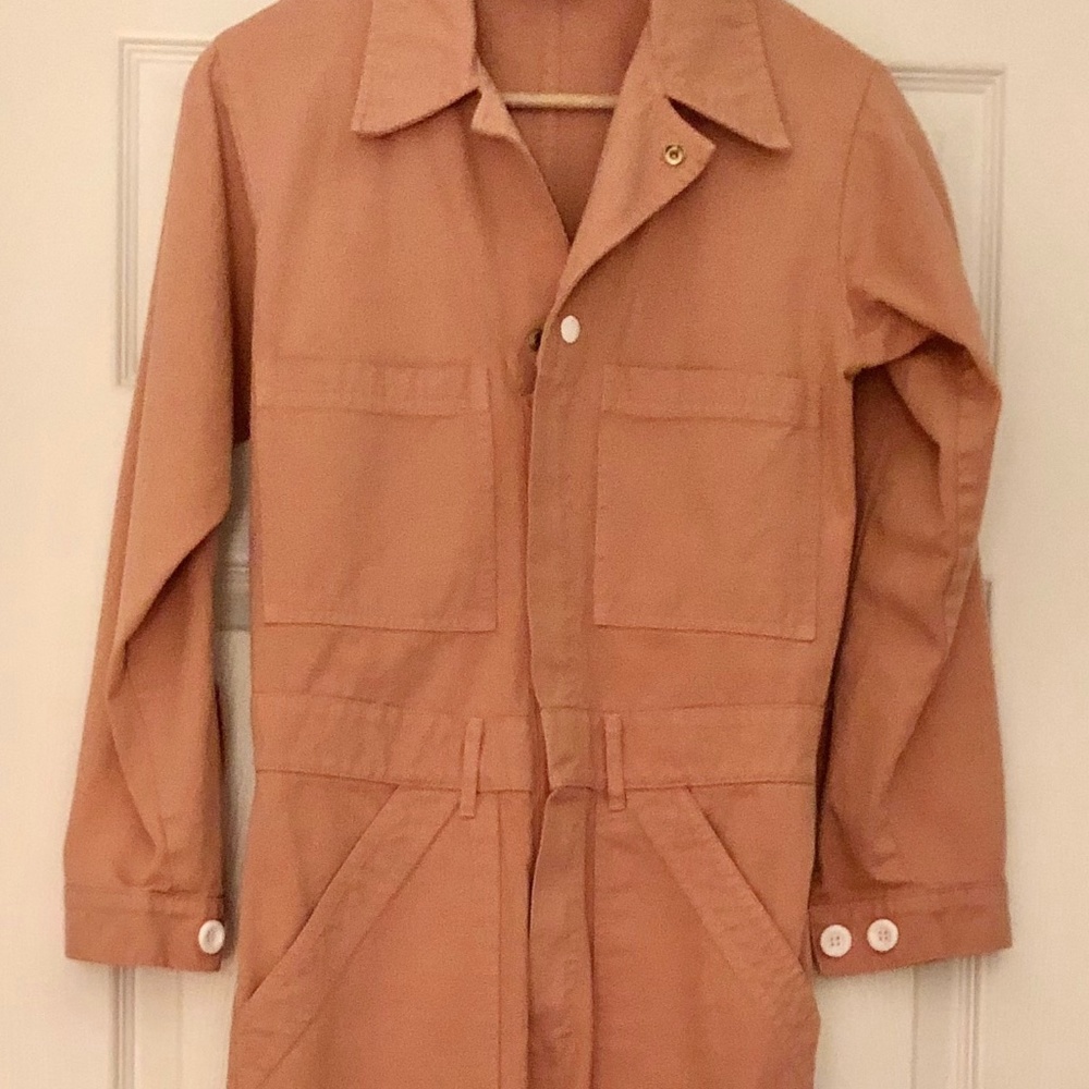 Big Bud Press Long Sleeve EverydayJumpsuit in Dusty Rose Size XS